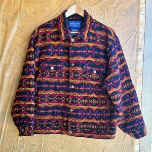 Pendleton Warm Springs Southwestern Navajo Style Jacket Size X-Large
